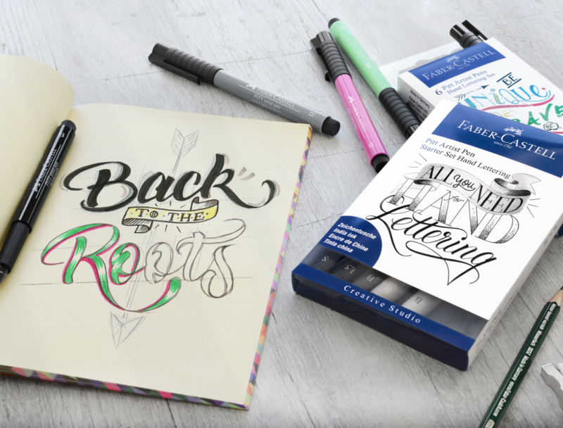 Pitt Artist Pen Hand Lettering landscape format Office 34983