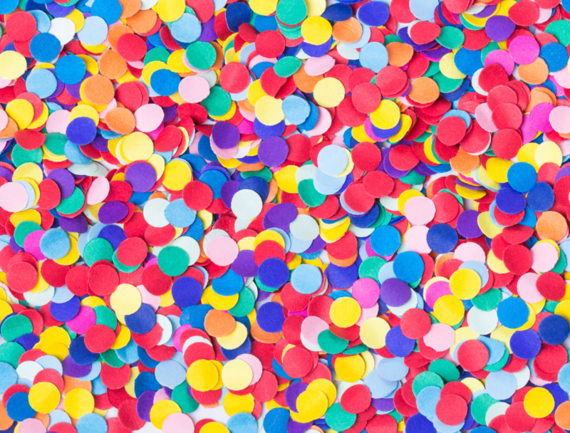 Fasnacht Konfetti Betriebsferien