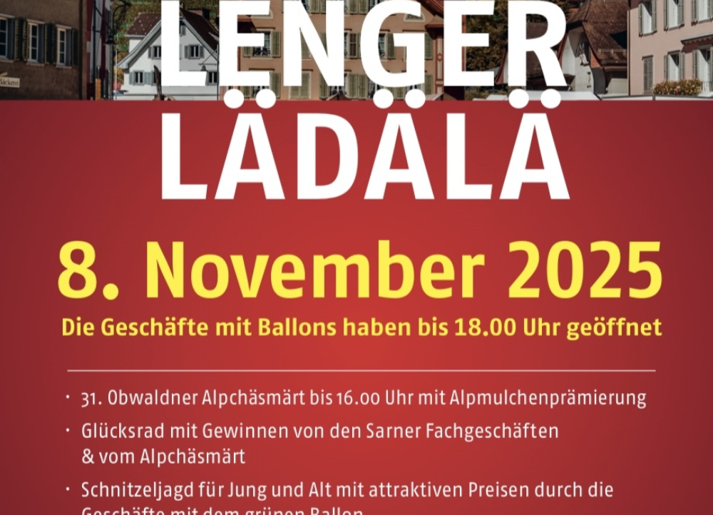 Lenger Lädälä Sarner Fachgeschaefte 2025